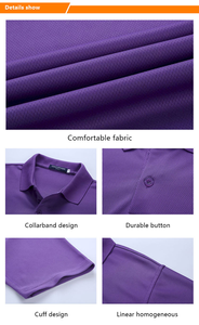 Polo personnalisé pour homme, tissu à séchage rapide, plusieurs couleurs, impression de logo, vêtements de sport, uniforme d'entreprise - Product Image 3