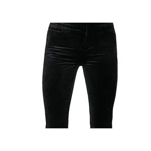 Pantaloni a Zampa d'Elefante PAIGE Lou Lou in Velluto a Vita Alta da Donna, Neri, Taglia 25, Pantaloni Eleganti - Product Image 2