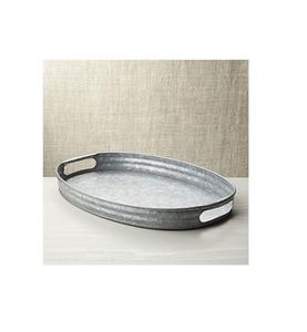 Grand plateau de service alimentaire Dernier design Plateau de serveur de nourriture en métal galvanisé Ustensiles de cuisine pour la maison Outils de service élégants et durables - Product Image 5