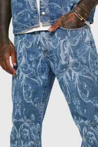 Obtenez les meilleures offres sur les commandes en gros pour les magasins de détail recherchant des pantalons en jean imprimés tendance et très demandés. - Product Image 3