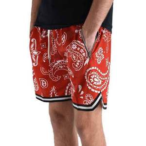 Ropa cómoda para hombre Pantalones cortos deportivos Precio bajo Tamaño personalizado Hombres Pantalones cortos de malla de sublimación - Product Image 1