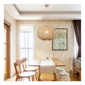 Lámpara colgante Bohemia minimalista moderna y personalizable, lámpara de mimbre tejida a mano, bambú para interiores, fabricante de Vietnam, servicio OEM ODM - Product Image 2