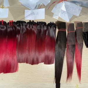 Extensions de cheveux lisses à couleur personnalisée soyeuse de qualité supérieure à cuticule alignée Perruque HD en cheveux humains naturels à un donneur - Product Image 4