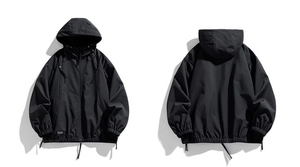 แจ็กเก็ตการฝึกอบรมกลางแจ้งของผู้ชายน้ำหนักเบาดีไซน์ใหม่สไตล์วินเทจพร้อมกระเป๋ากันน้ำเสื้อโอเวอร์ไซส์ - Product Image 6