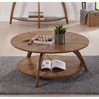 Design classique fait à la main en bois de manguier naturel Table de canapé ronde Table basse Meubles de salon pour un usage domestique