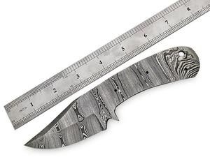 5 pièces ensemble de lames vierges en acier damas couteau pliant de qualité bricolage applications de couteau de Chef de chasse industrielle personnalisation OEM - Product Image 4