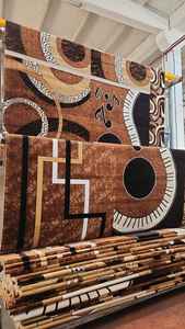 พรมทอเครื่องจักร โพลีโพรพิลีน ทันสมัย สไตล์ตุรกี คุณภาพสูง ทนต่อคราบสกปรก ขนยาว ลายนามธรรม สำหรับตกแต่งบ้าน ห้องนอน - Product Image 3