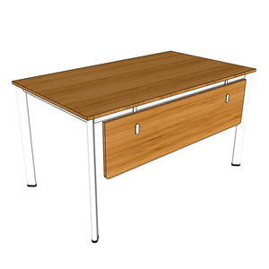 BFOB006-140x80cm Oval Bamboo Laptop <b>Desk</b> with <b>Foldable</b> Adjustable Iron Legs and Drawer for Living Room - Product Image 6
