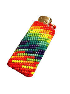 Couvercle de briquet de perles de rocaille faites à la main élégant et léger purement fait à la main pour une utilisation accessoire accepter Logo et design personnalisés - Product Image 3