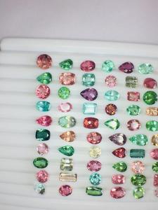 Vente en gros de tranches de tourmaline multiple Lot de pierres précieuses taillées de toutes les couleurs Bijoux Nature Produit en vrac fait à la main - Product Image 5