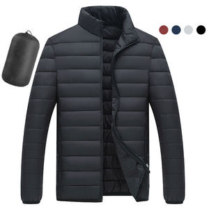 Chaqueta acolchada NewTrendy para hombre, con capucha, a prueba de viento, 100% poliéster, con dos bolsillos laterales, personalizable con logotipo. - Product Image 2