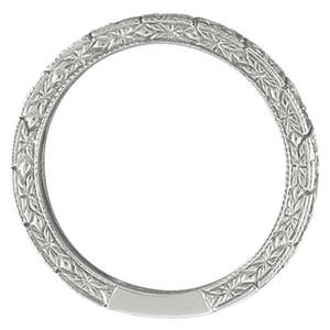 Anillo Apilable de Oro Blanco de 14k con Diamantes de 0.33 Quilates para Aniversario - Product Image 3