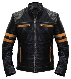 2026 New Arrival Premium Quality OEM Service Customized Fashion Men Collar <b>Brown</b> Solid Color Genuine <b>Leather</b> <b>Jackets</b> For Men - Product Image 1