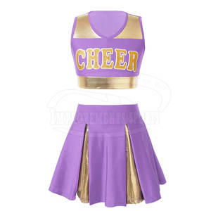Vente directe d'usine nouveau style sans manches ensembles vêtements de sport uniforme de pom-pom girl - Product Image 2