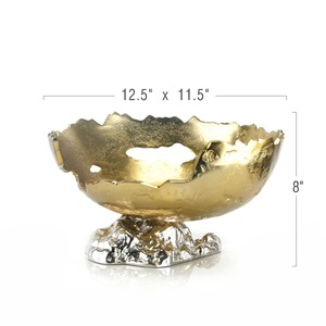 Cuencos profundos redondos de corteza de aluminio clásicos en la Base para utensilios de cocina, hogar, Hotel, restaurante, fechas, frutas, cuenco para servir hecho a mano, Hotel - Product Image 2