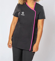 Tunique de massage thaïlandaise en polyester/spandex de qualité supérieure 2026, uniformes personnalisés avec logo, service OEM pour esthéticiennes et salons de beauté