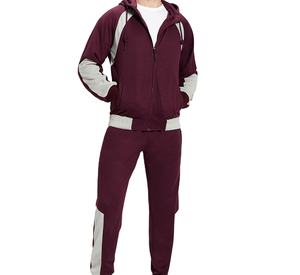 ชุดวอร์มผู้ชายสำหรับฤดูหนาว ระบายอากาศได้ดี มีฮู้ด ลายพิมพ์เรียบ สีพื้น ไซส์ใหญ่ ผ้าคอตตอนผสมโพลีเอสเตอร์เนื้อหนา สวมใส่สบาย เหมาะสำหรับกิจกรรมกลางแจ้ง - Product Image 3