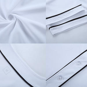 2025 nouveau Design Original boutonné broderie Logo nom rayure Baseball uniforme chemise sublimé imprimé hommes Baseball maillot - Product Image 6