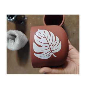 Mini Terracotta Clay Pots for Home Office Square Nursery <b>Flower</b> Planters for Desktop Window Ornament <b>Decoration</b> Floor Usage - Product Image 3