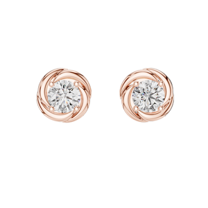 Boucles d'oreilles en diamant CVD EF VVS-VS de 0,4782 CT créées en laboratoire, élégantes en or 18 carats, 14 carats, 10 carats et argent 925, moissanite, rose, jaune - Product Image 1