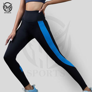 Nueva moda mallas de entrenamiento de cintura alta logotipo personalizado de alta calidad Control de barriga Yoga Push up Leggings para mujeres - Product Image 4