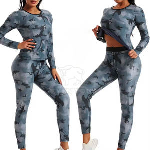 ชุดวอร์มลายพรางแฟชั่นคุณภาพสูงสำหรับผู้หญิง เนื้อผ้านุ่มสบาย เหมาะสำหรับชุดลำลองและชุดเดินทาง - Product Image 3