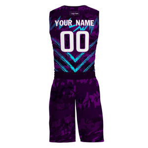 Uniformes de baloncesto personalizados Set Ropa deportiva Uniforme de baloncesto transpirable - Product Image 3