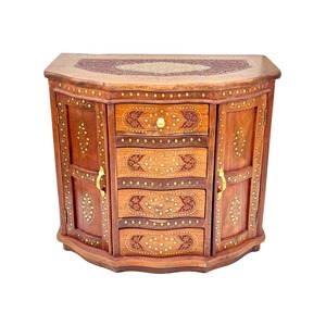 Mesita de noche de esquina de cama de madera elegante moderna hecha a mano muebles de dormitorio duraderos funcionales acento - Product Image 2