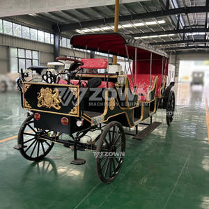 Carro de caballos eléctrico real de tres filas de color personalizado para bodas con 4 ruedas para hacer turismo - Product Image 4