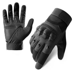 Gants de moto en cuir unisexes tactiques pour la chasse et le tir, protection des phalanges, doigts entiers, sport, hiver, cyclisme - Product Image 4