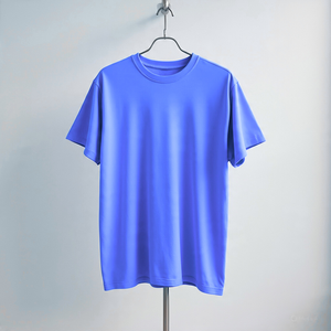 T-shirt en coton vert pour homme, manches courtes, col rond, coupe classique, couleur unie, tissu jersey respirant - Product Image 5