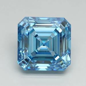 Diamant de laboratoire de qualité supérieure, taille Asscher, 1,00 carat, VS1, bleu fantaisie, certifié IGI, prix d'usine, fournisseur en gros, livraison - Product Image 1