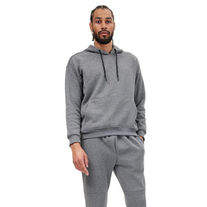 Sudaderas con capucha de lana de invierno de poliéster y algodón 100% para hombre, sudaderas con capucha térmicas de patrón sólido con capucha personalizada - Product Image 1