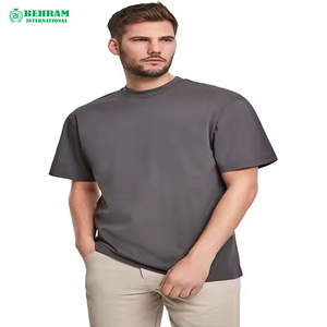 เสื้อยืดคอกลมโอเวอร์ไซส์ผ้าฝ้ายผสมระบายอากาศสำหรับผู้ชายฤดูร้อน - Product Image 6