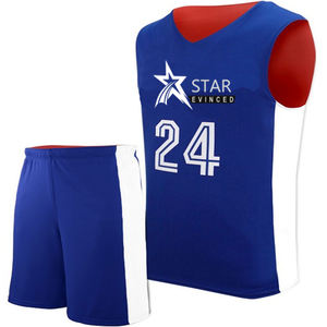 Ensemble d'uniformes de basket-ball respirants personnalisables Vêtements de sport grande taille à quantité minimale de commande bas - Product Image 1