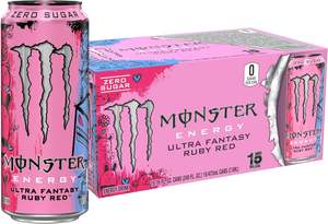 Monster Energy Strawberry Dreams <b>Zero</b> <b>Sugar</b> Drink – Light Strawberry Cream Functional Beverage - Product Image 3