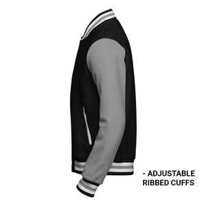 เสื้อแจ็กเก็ตทีมโรงเรียนผ้ากำมะหยี่สำหรับผู้ชายสไตล์เท่ๆหมวกเบสบอลฤดูหนาวมีตำแหน่งโลโก้ด้านหน้า - Product Image 3