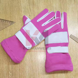 ถุงมือแข่งรถแบบเต็มนิ้ว ระบายอากาศได้ดี พร้อมโลโก้สั่งทำพิเศษ ผลิตจากหนังแพะคุณภาพพรีเมียม ทนไฟ ผ้ากันบาด จับกระชับมือ - Product Image 1