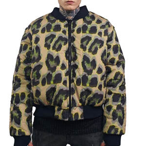 Chaqueta de bombardero de cuello alto de invierno de moda para hombres Estilos de camuflaje de sublimación cómodos - Product Image 3