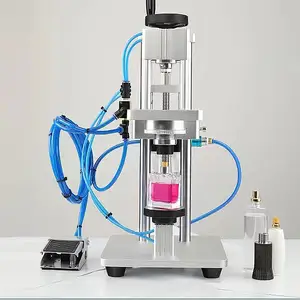 Machine de capsulage de fermeture de bouteille de parfum Semi-automatique pour le sertissage de couvercle de pulvérisation