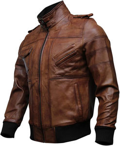 Chaqueta de Motociclista de Cuero Unisex, Resistente al Viento e Impermeable, para Invierno, Servicio OEM, Logotipo Personalizado en la Espalda, Colores Personalizados - Product Image 3