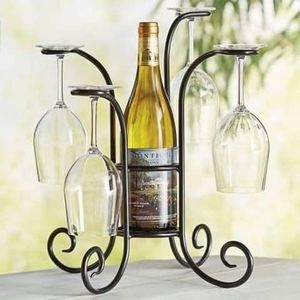 Présentoir à vin en métal personnalisé Derniers arrivages Porte-bouteille de vin au design victorien Article décoratif Vente en gros Meilleur prix - Product Image 2