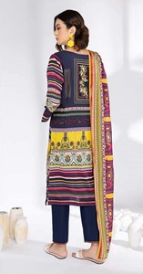 Diseñador indio paquistaní colección de verano de manga completa bordado Salwar Kameez traje cuello bordado impreso Casual fiesta - Product Image 4