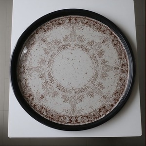 Plato Decorativo Ligero de Hierro Estilo Art Deco con Acabado Bronce Ahumado Degradado, Perfecto para Banquetes Festivos y Celebraciones Reales - Product Image 3