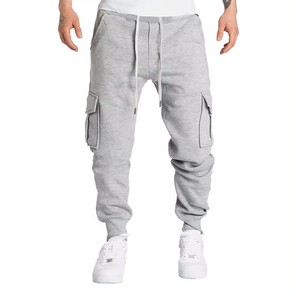 2026 Custom Luxury Men's <b>Slim</b> Fit <b>Joggers</b> Pants Quick Dry Cotton Trousers New Style Mid Straight Pattern Lightweight Dark Canvas - Product Image 5