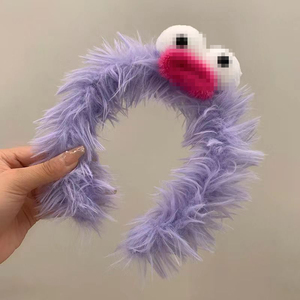 HB016E nouveau automne mignon en peluche bandeau coloré drôle Spa bandeau Logo personnalisé mignon à longues oreilles chien bandeau facial pour les filles - Product Image 5