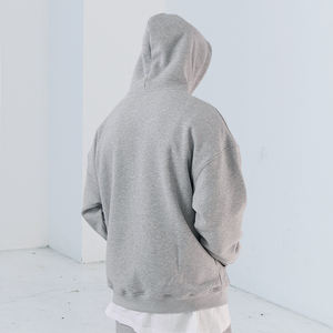 Ropa de invierno en blanco Sudadera con capucha de algodón pesado indefinido Impresión de sublimación de cultivo personalizado Ropa de hombre Sudaderas con capucha para hombres - Product Image 6