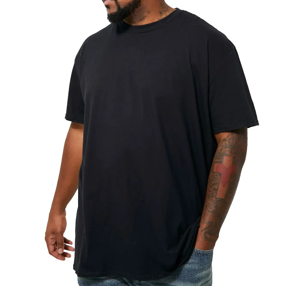 Son tasarım en çok satan dayanıklı artı boyutu erkekler T-Shirt/özel sizin marka logosu en kaliteli 100% pamuklu erkek tişörtü