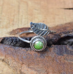Turquoise Gemstone <b>Ring</b> Jewelry for Women <b>Silver</b> <b>Boho</b> Style Jewelry 925 Sterling <b>Silver</b> Trending Handmade <b>Ring</b> Gift for Her - Product Image 5