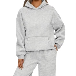 Impresión personalizada de las mujeres de moda Casual Sudadera con capucha de dos piezas Set Lady Digital Print Techniques 2PC Set Girl al por mayor - Product Image 3